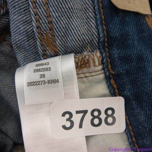 NEW Madewell Baggy Straight Jeans in Dark Worn Indigo Wash, 28 - Picture 16 of 16